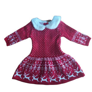 Infant/Toddler Christmas Dress Reindeer Santa Outfit 24M